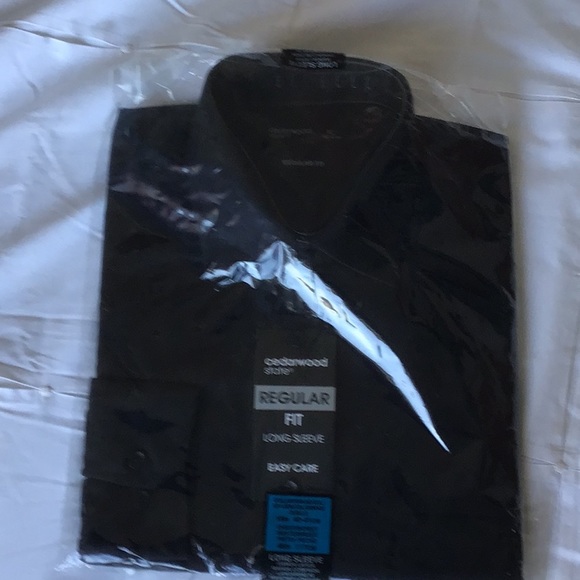 Men’s long sleeve black shirt 16 inch - Picture 1 of 6